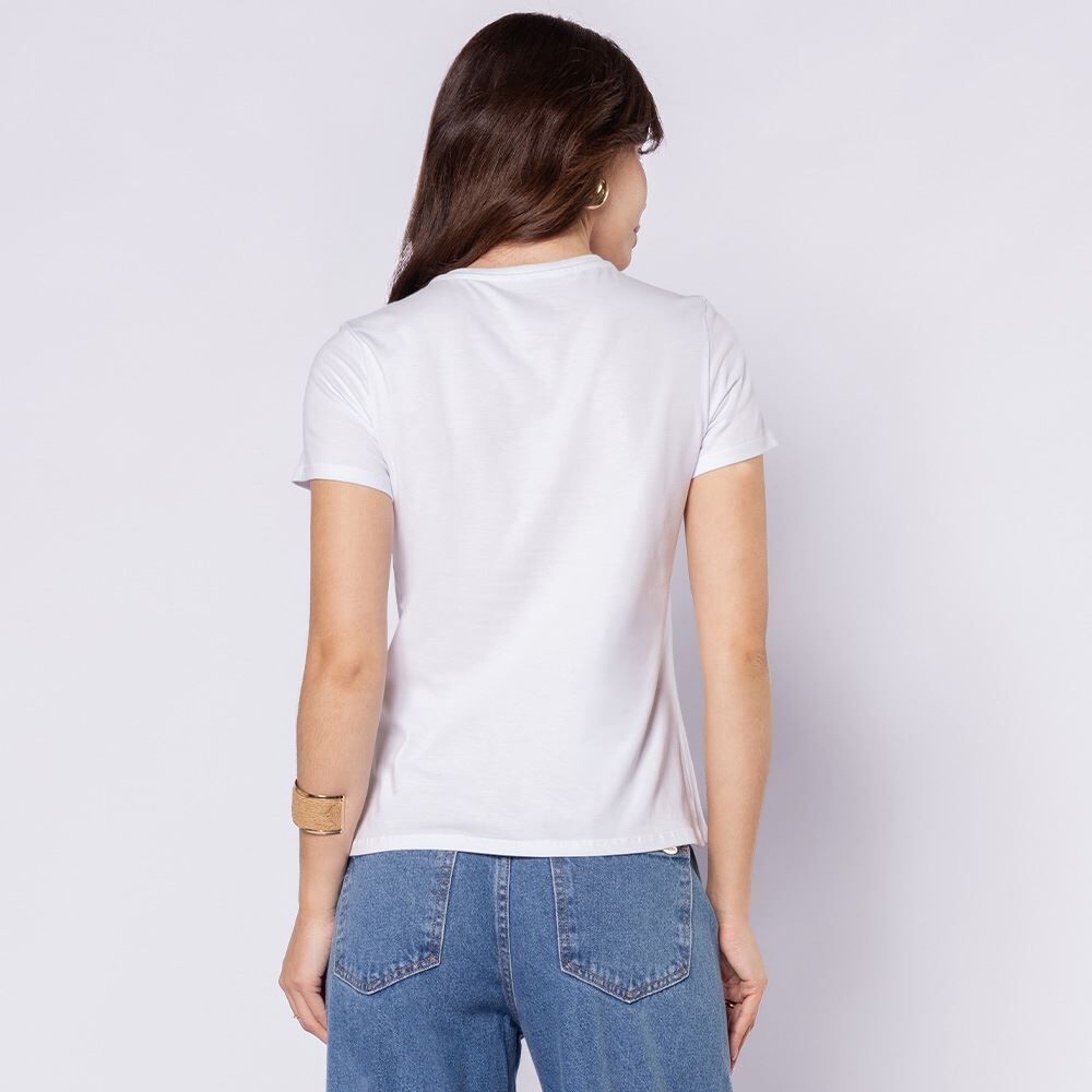Camiseta Feminina Em Algodão Patricia Foster