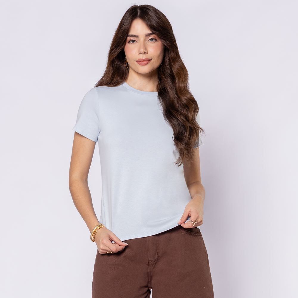 Camiseta Feminina Em Algodão Patricia Foster