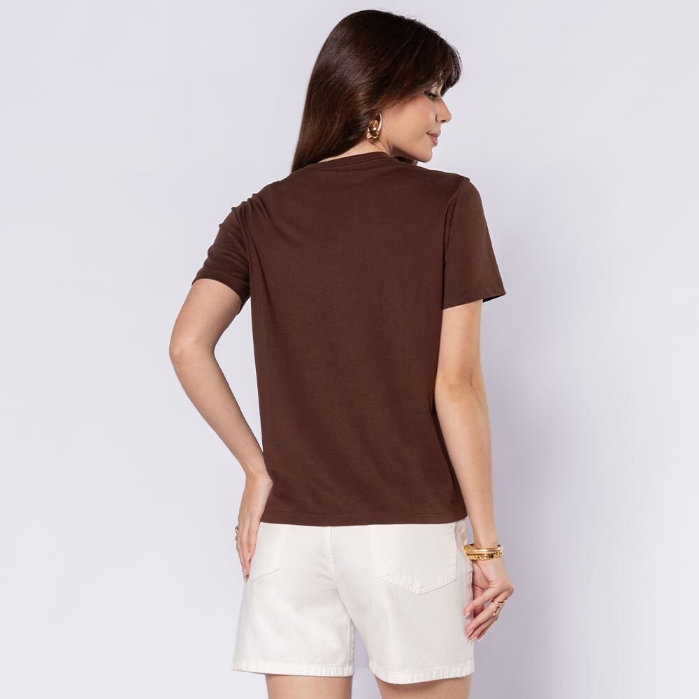 Camiseta Feminina Em Algodão Patricia Foster