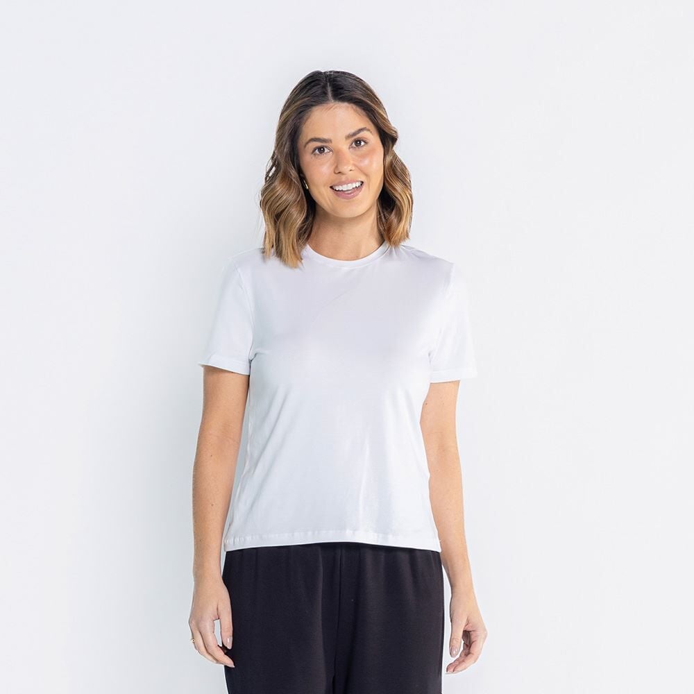 Camiseta Feminina Em Malha Pima Patricia Foster