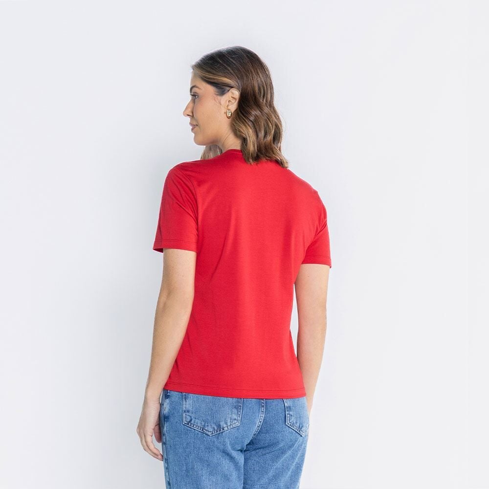 Camiseta Feminina Em Malha Pima Patricia Foster