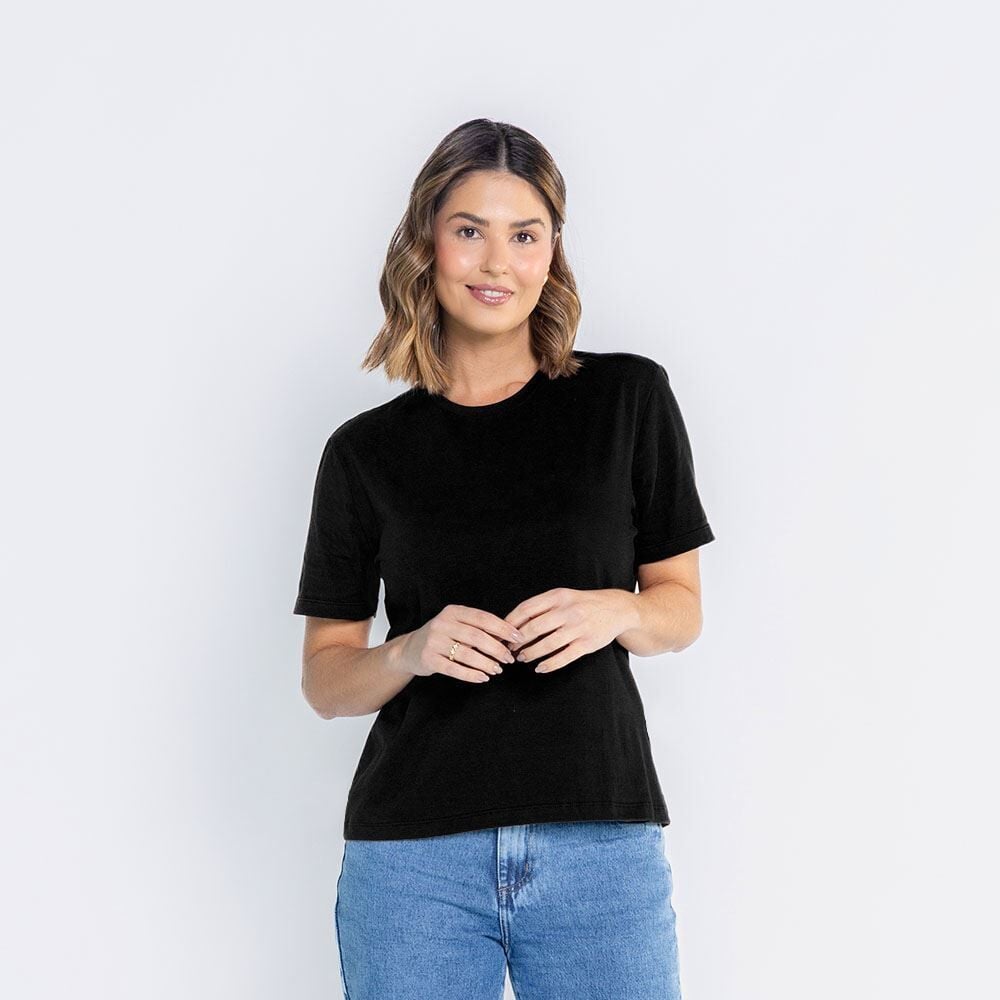 Camiseta Feminina Em Malha Pima Patricia Foster