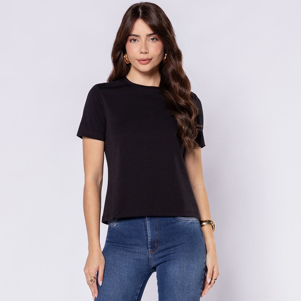 Camiseta Feminina Em Malha Pima Patricia Foster