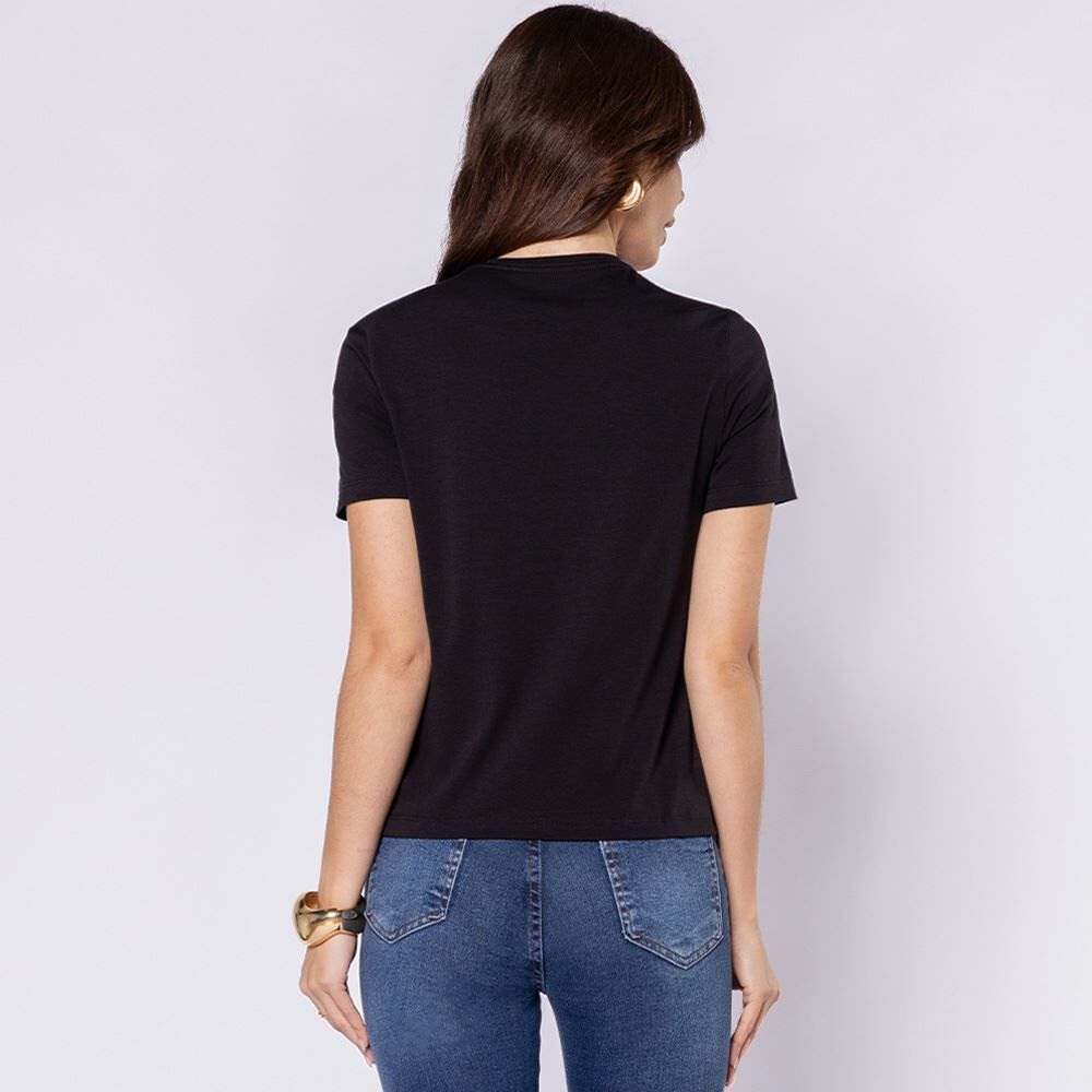 Camiseta Feminina Em Malha Pima Patricia Foster