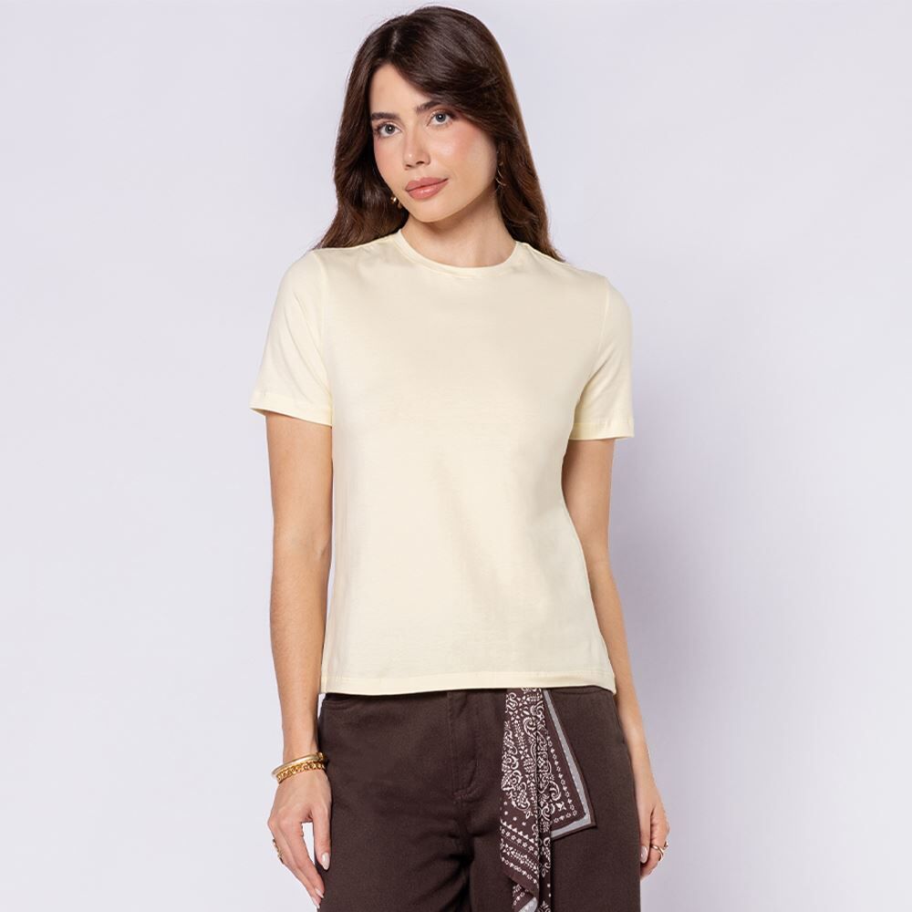 Camiseta Feminina Em Malha Pima Patricia Foster