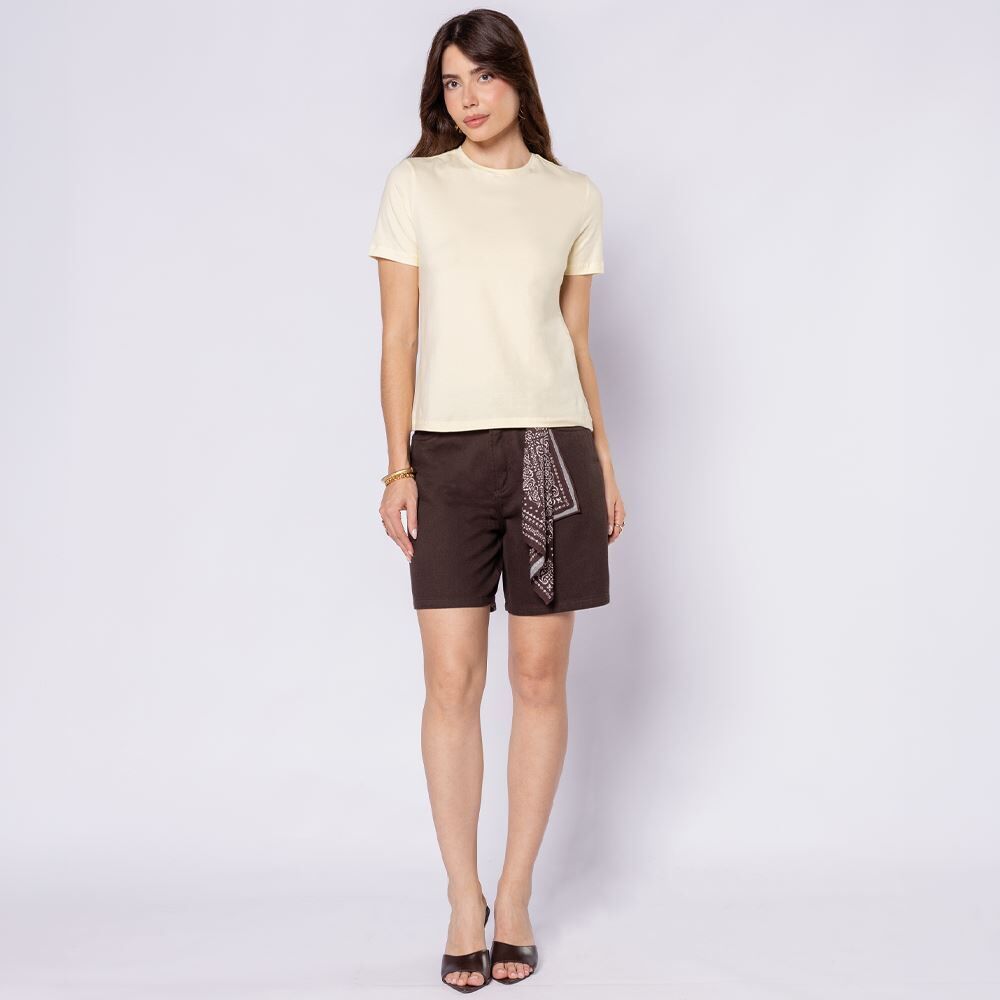 Camiseta Feminina Em Malha Pima Patricia Foster