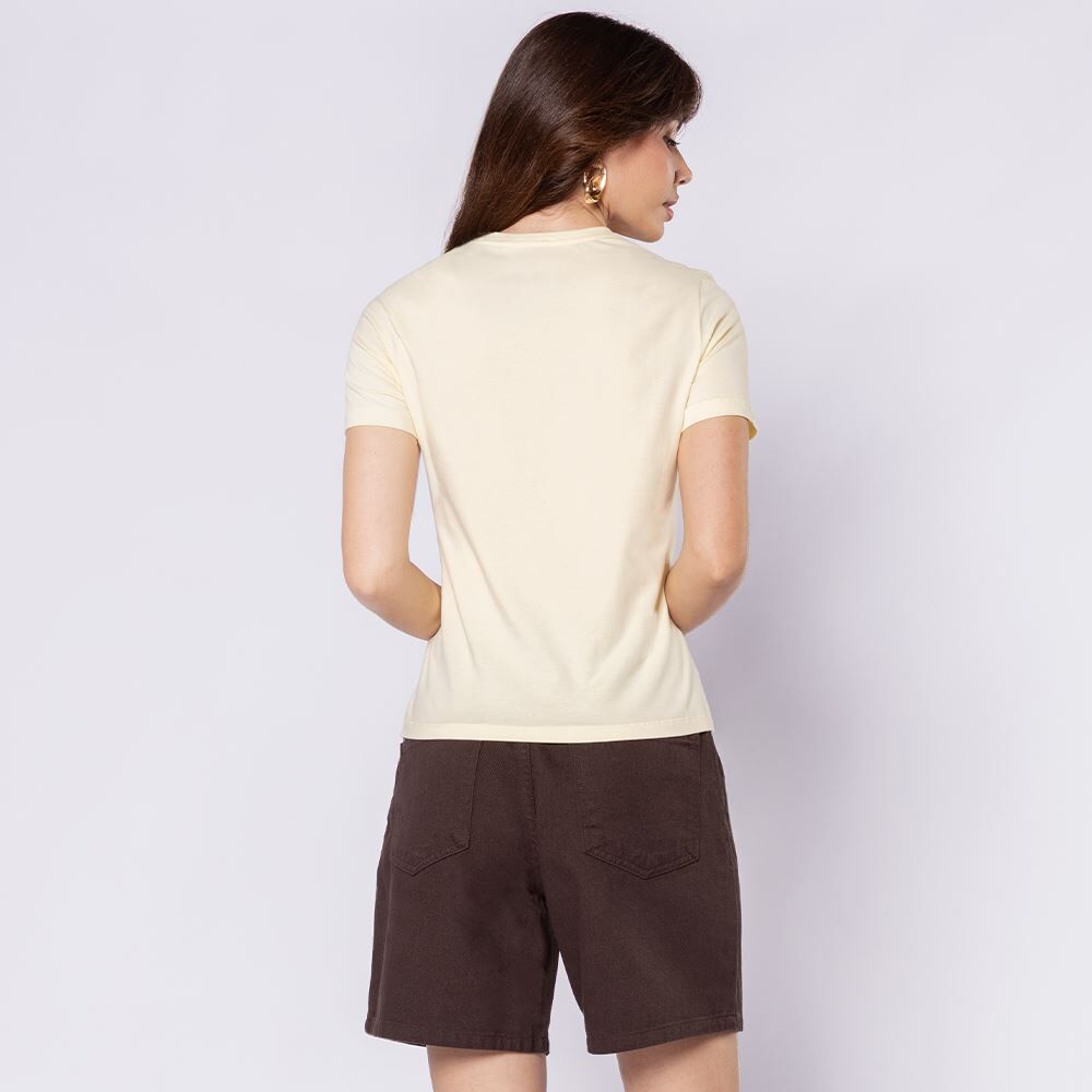 Camiseta Feminina Em Malha Pima Patricia Foster