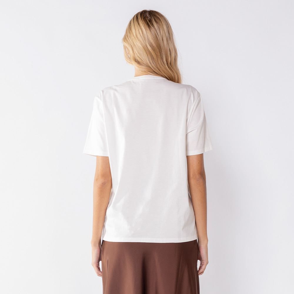 Camiseta Feminina Zebra Com Paetê Patricia Foster