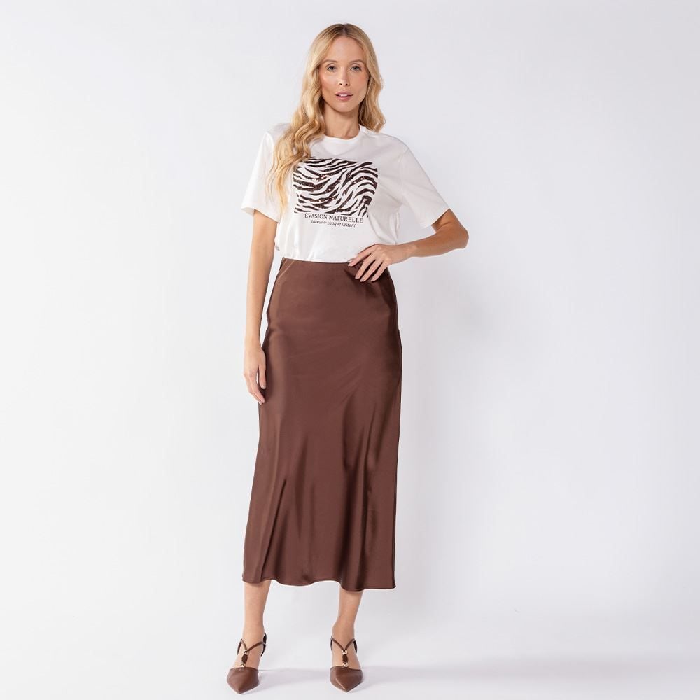 Camiseta Feminina Zebra Com Paetê Patricia Foster