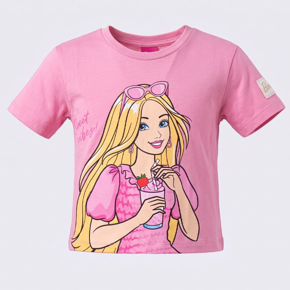 Camiseta Infantil Menina Barbie 4 a 10 Anos