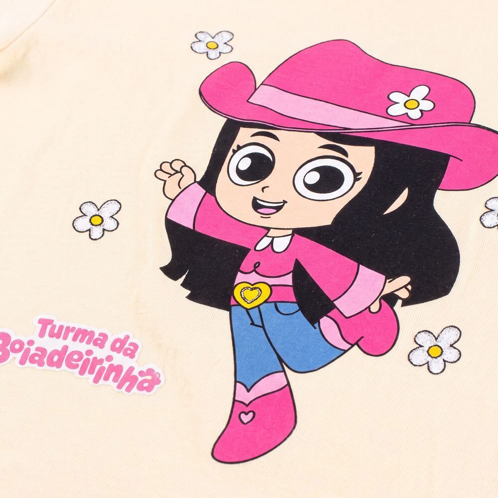 Camiseta Infantil Menina Boiadeirinha 2 a 8 Anos