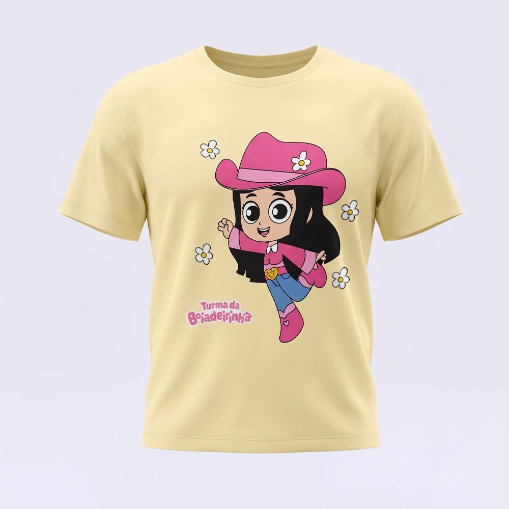 Camiseta Infantil Menina Boiadeirinha 2 a 8 Anos