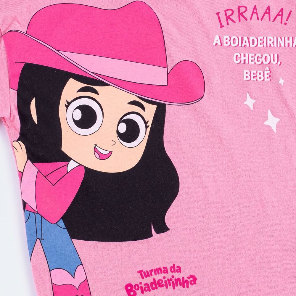 Camiseta Infantil Menina Boiadeirinha 2 a 8 Anos