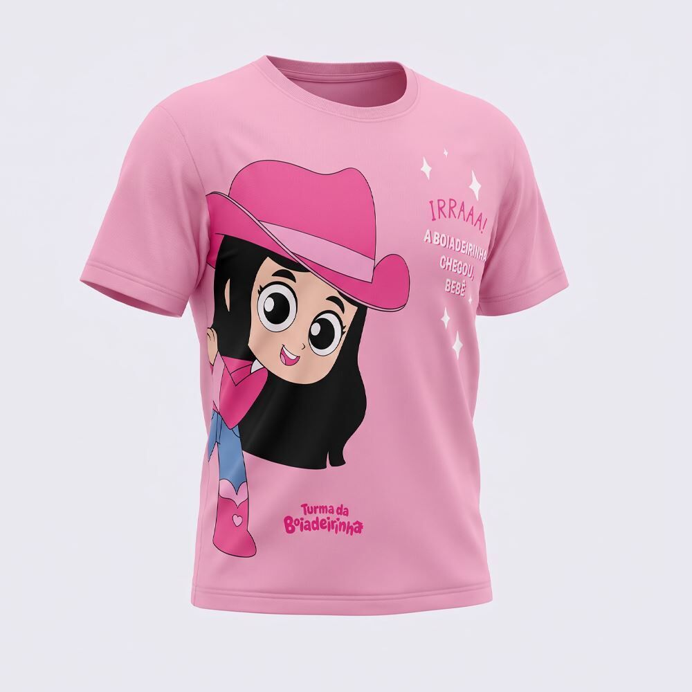 Camiseta Infantil Menina Boiadeirinha 2 a 8 Anos