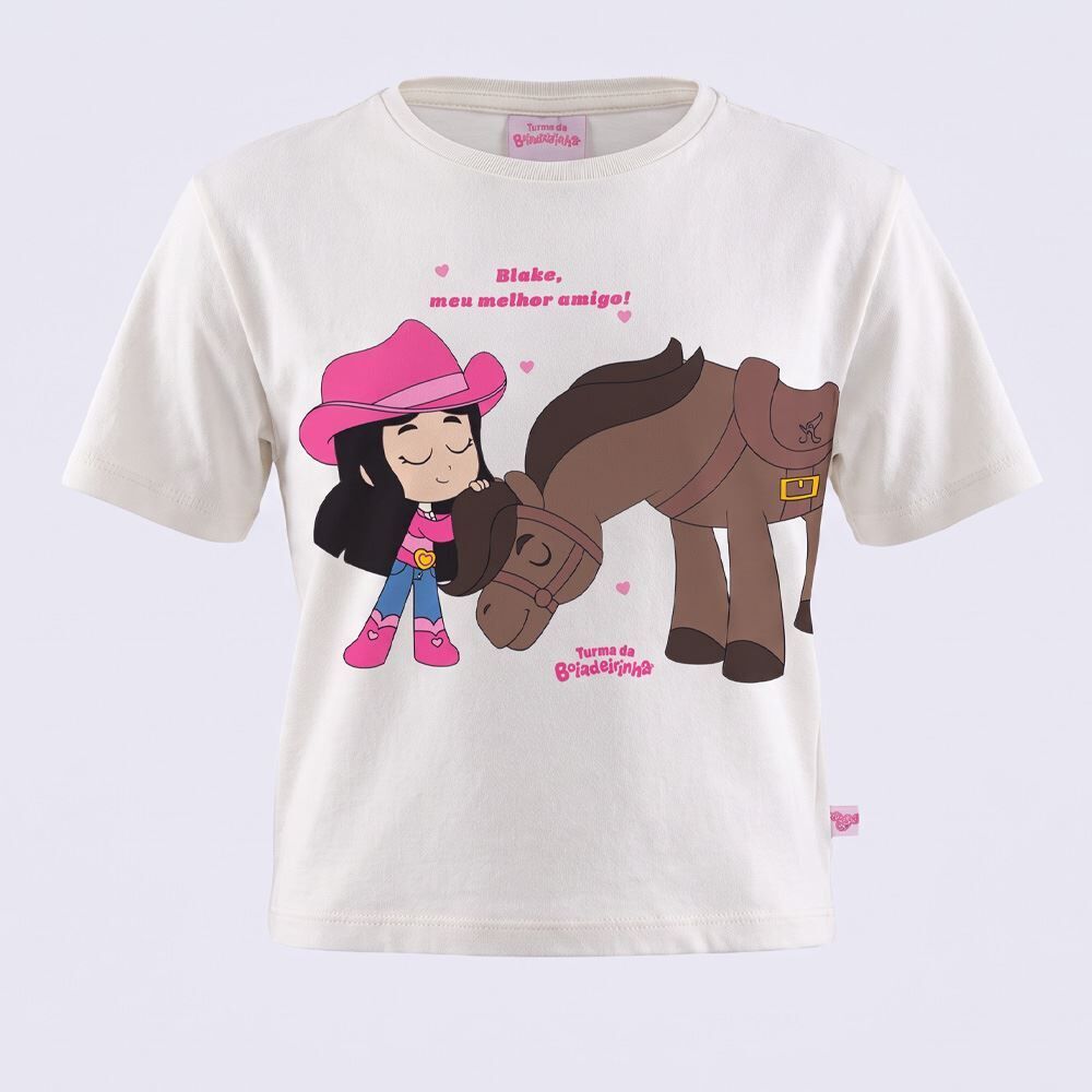 Camiseta Infantil Menina Boiadeirinha 2 a 8 Anos