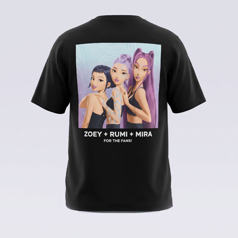 Camiseta Infantil Menina Guerreiras Do K-Pop 6 a 14 Anos
