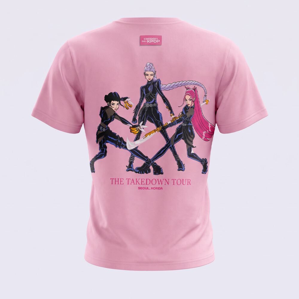 Camiseta Infantil Menina Guerreiras Do K-Pop 6 a 14 Anos