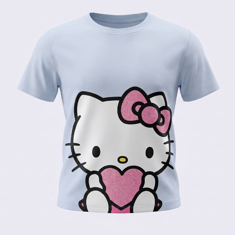 Camiseta Infantil Menina Hello Kitty 1 a 3 Anos Sanrio