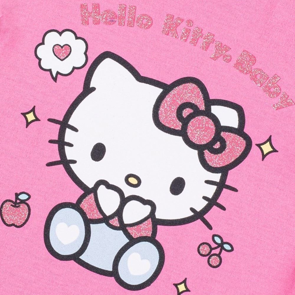 Camiseta Infantil Menina Hello Kitty 1 a 3 Anos