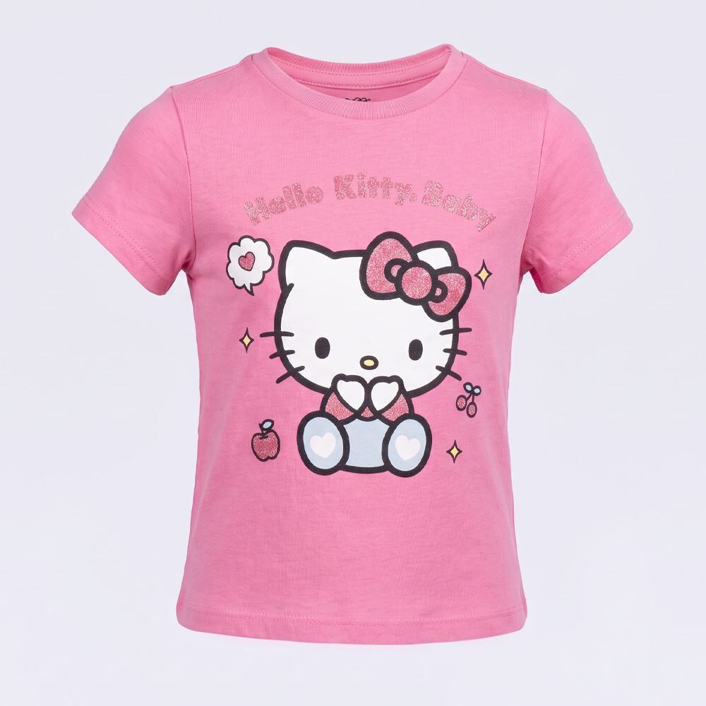 Camiseta Infantil Menina Hello Kitty 1 a 3 Anos