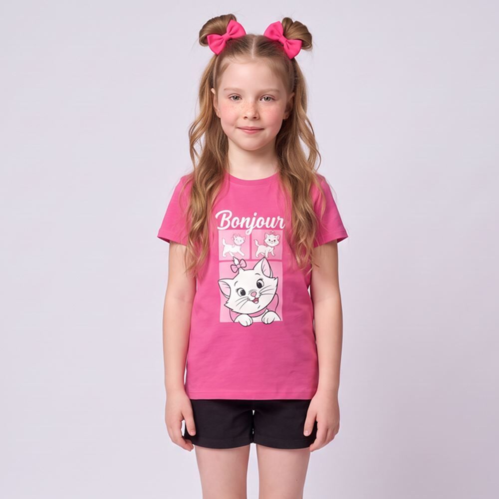 Camiseta Infantil Menina Marie 4 a 10 Anos Disney
