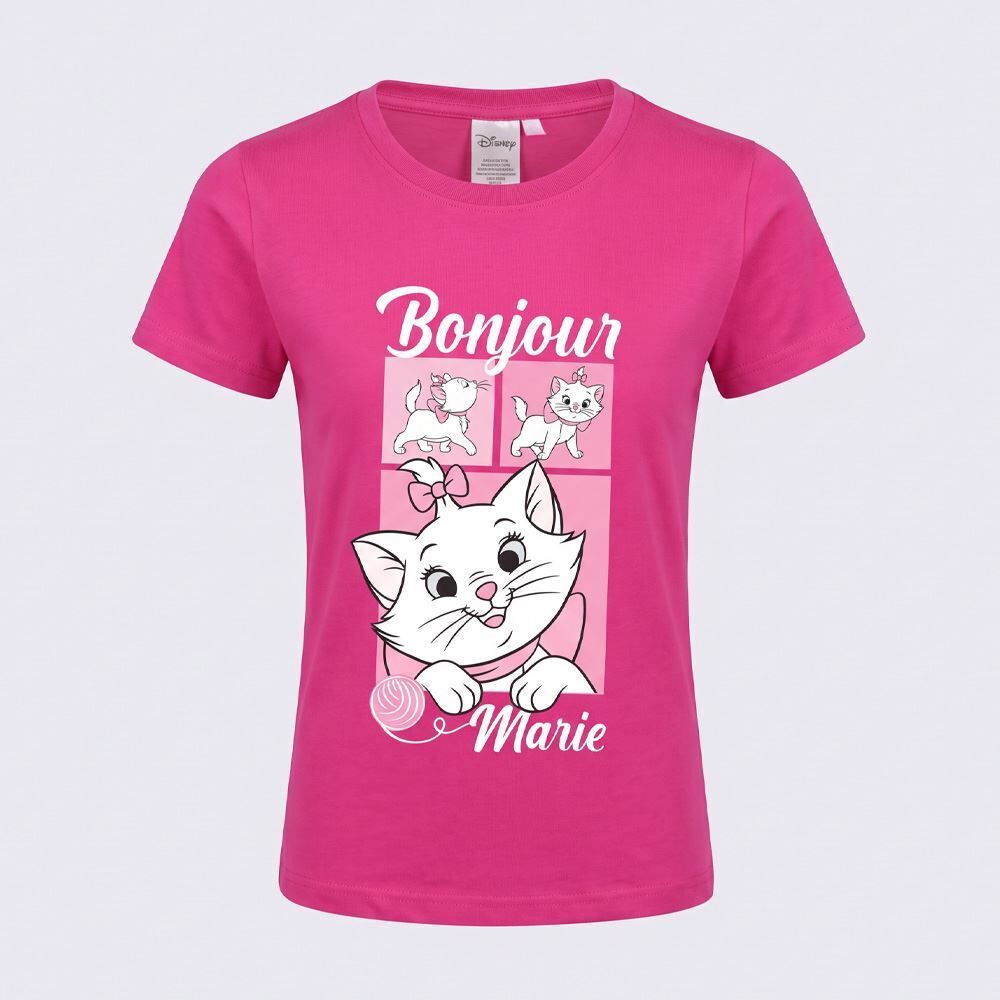 Camiseta Infantil Menina Marie 4 a 10 Anos Disney