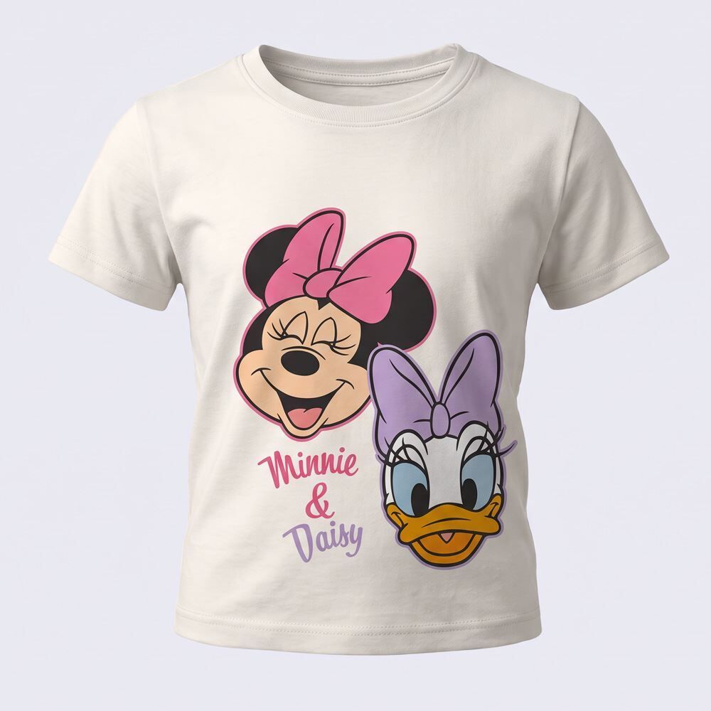 Camiseta Infantil Menina Minnie e Daisy 1 a 3 Anos Disney
