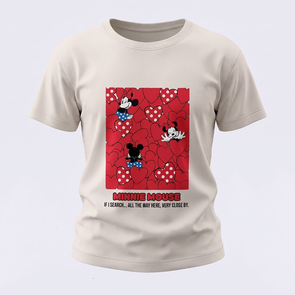 Camiseta Infantil Menina Minnie Mouse 1 a 3 anos Disney