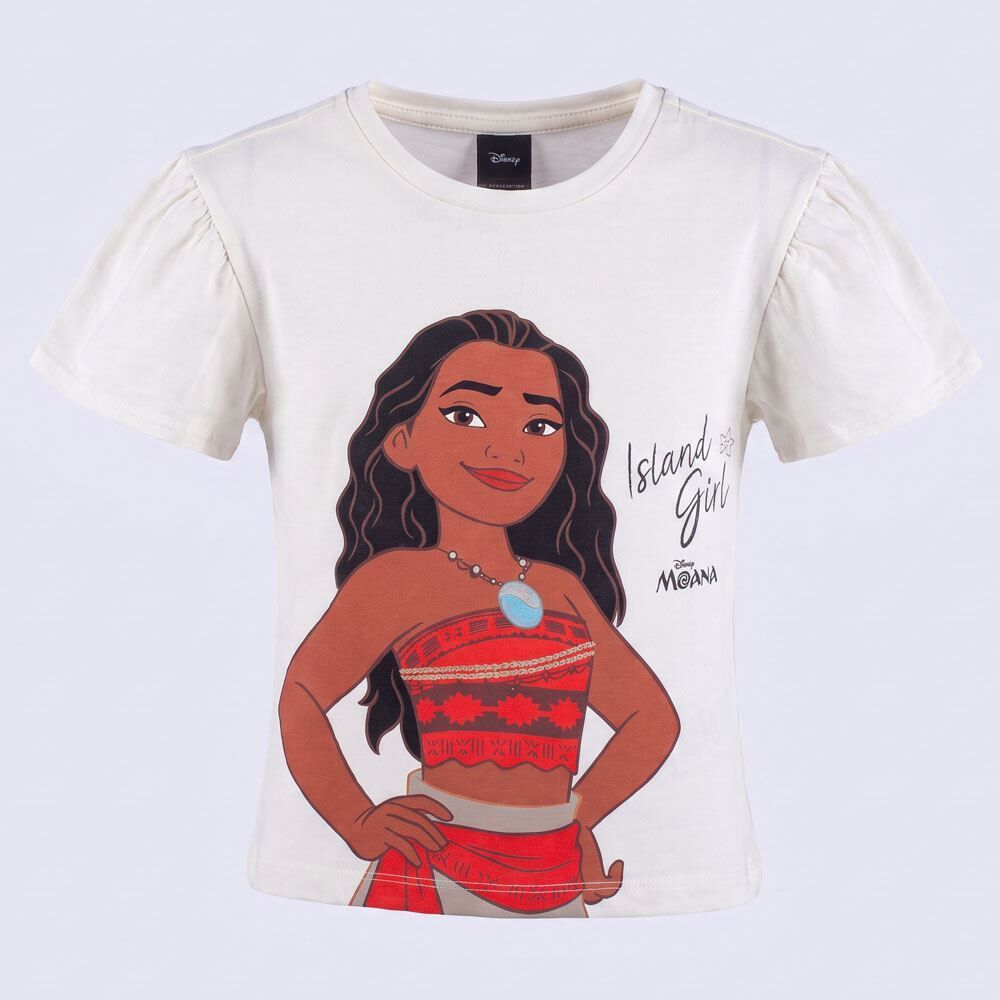 Camiseta Infantil Menina Moana 4 a 10 Anos Disney