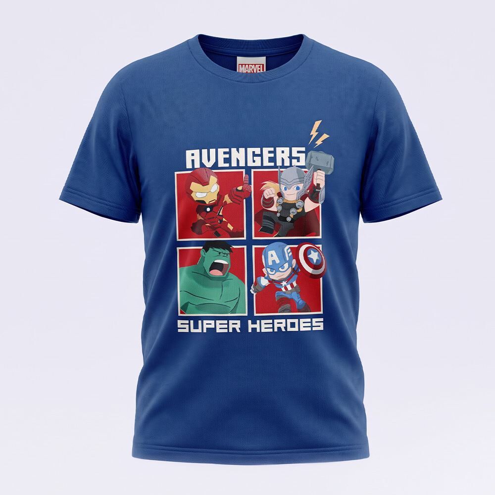 Camiseta Infantil Menino 1 a 3 Anos Avengers 