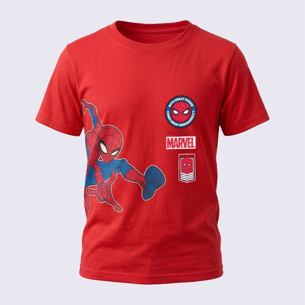 Camiseta Infantil Menino 1 a 3 Anos Homem-Aranha