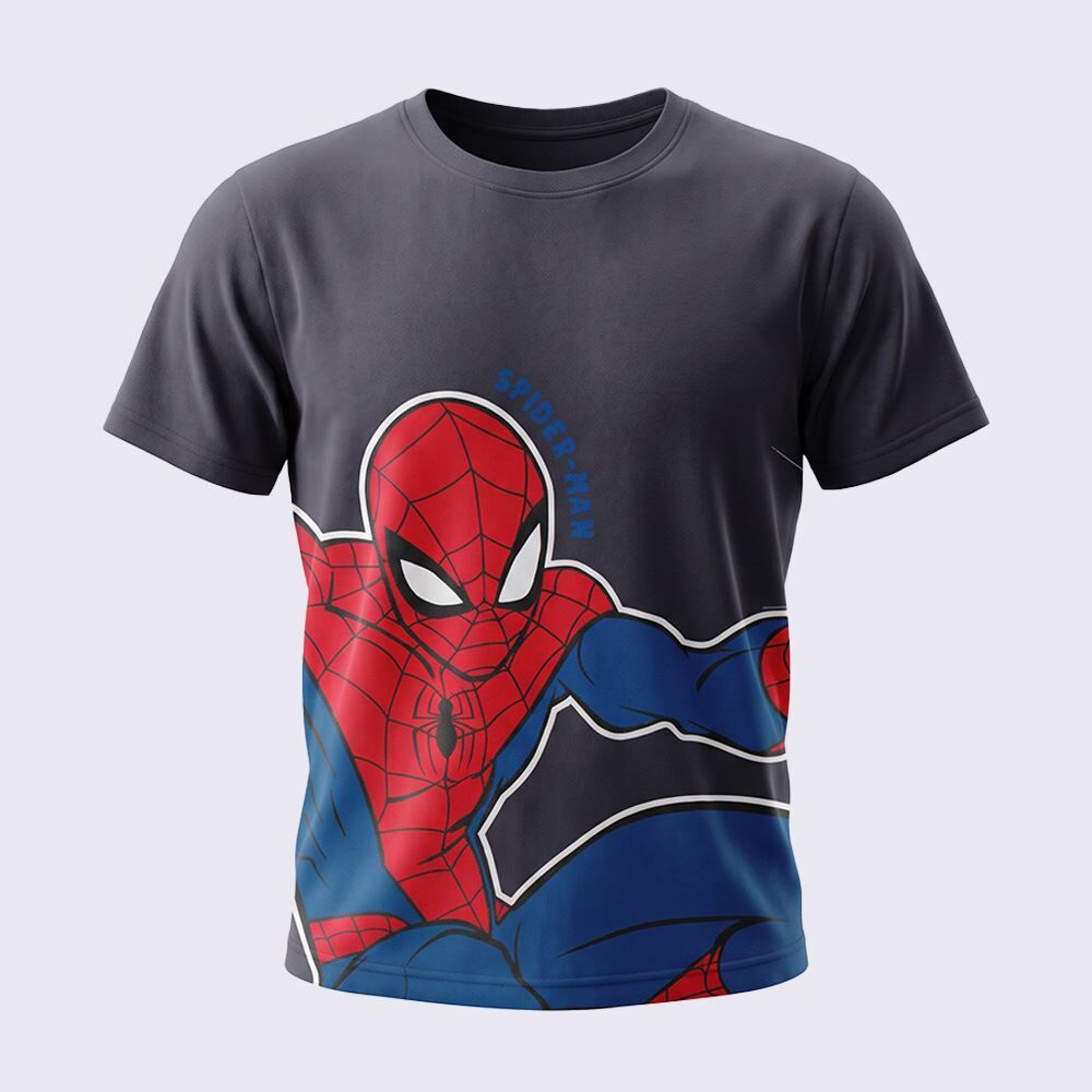 Camiseta Infantil Menino 1 a 3 Anos Homem-Aranha
