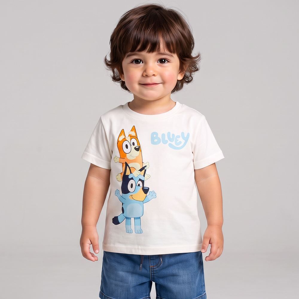 Camiseta Infantil Menino 1 a 4 Anos Bluey 