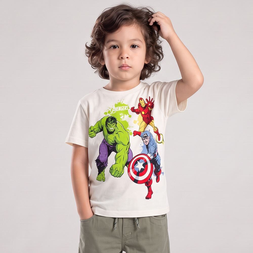 Camiseta Infantil Menino 4 a 10 Anos Avengers