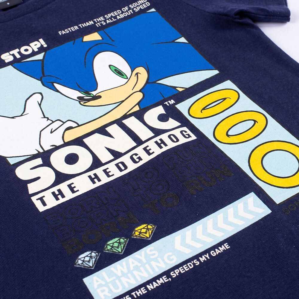 Camiseta Infantil Menino 4 a 10 Anos Sonic 