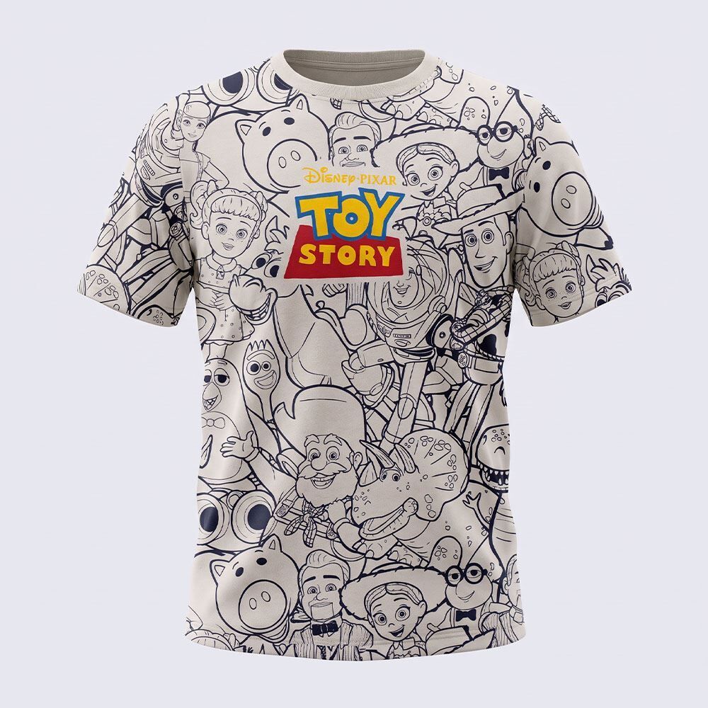 Camiseta Infantil Menino 4 a 10 Anos Toy Story Disney