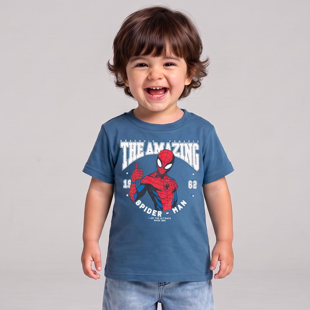 Camiseta Infantil Menino Homem-Aranha 1 a 3 Anos