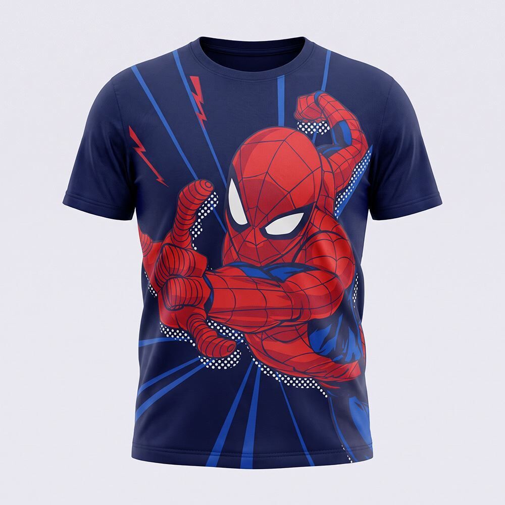 Camiseta Infantil Menino Homem-Aranha 4 a 10 Anos