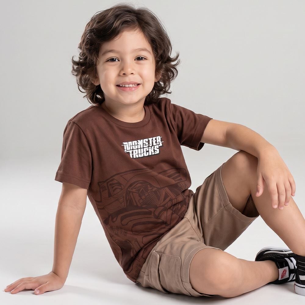 Camiseta Infantil Menino Hot Wheels 4 a 10 Anos Mattel