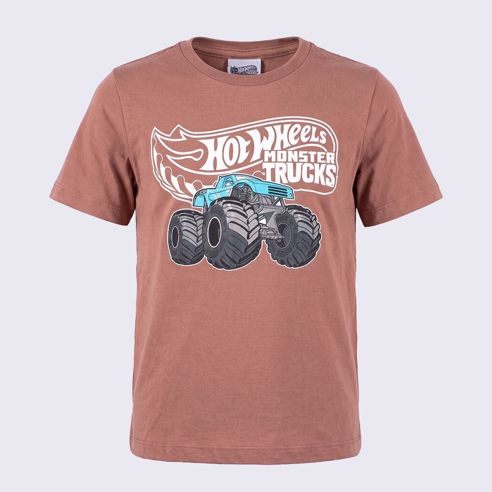 Camiseta Infantil Menino Hot Wheels 4 a 10 Anos Mattel