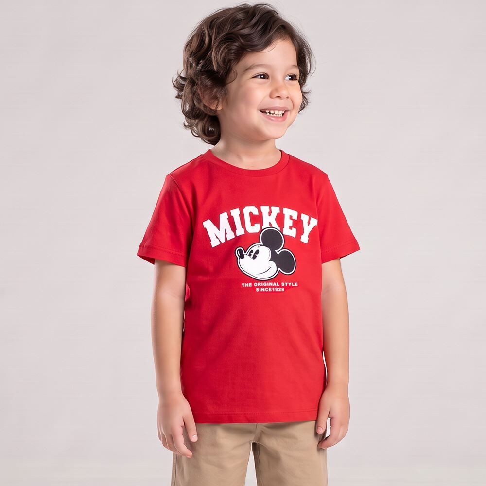 Camiseta Infantil Menino Mickey 4 a 10 Anos Disney