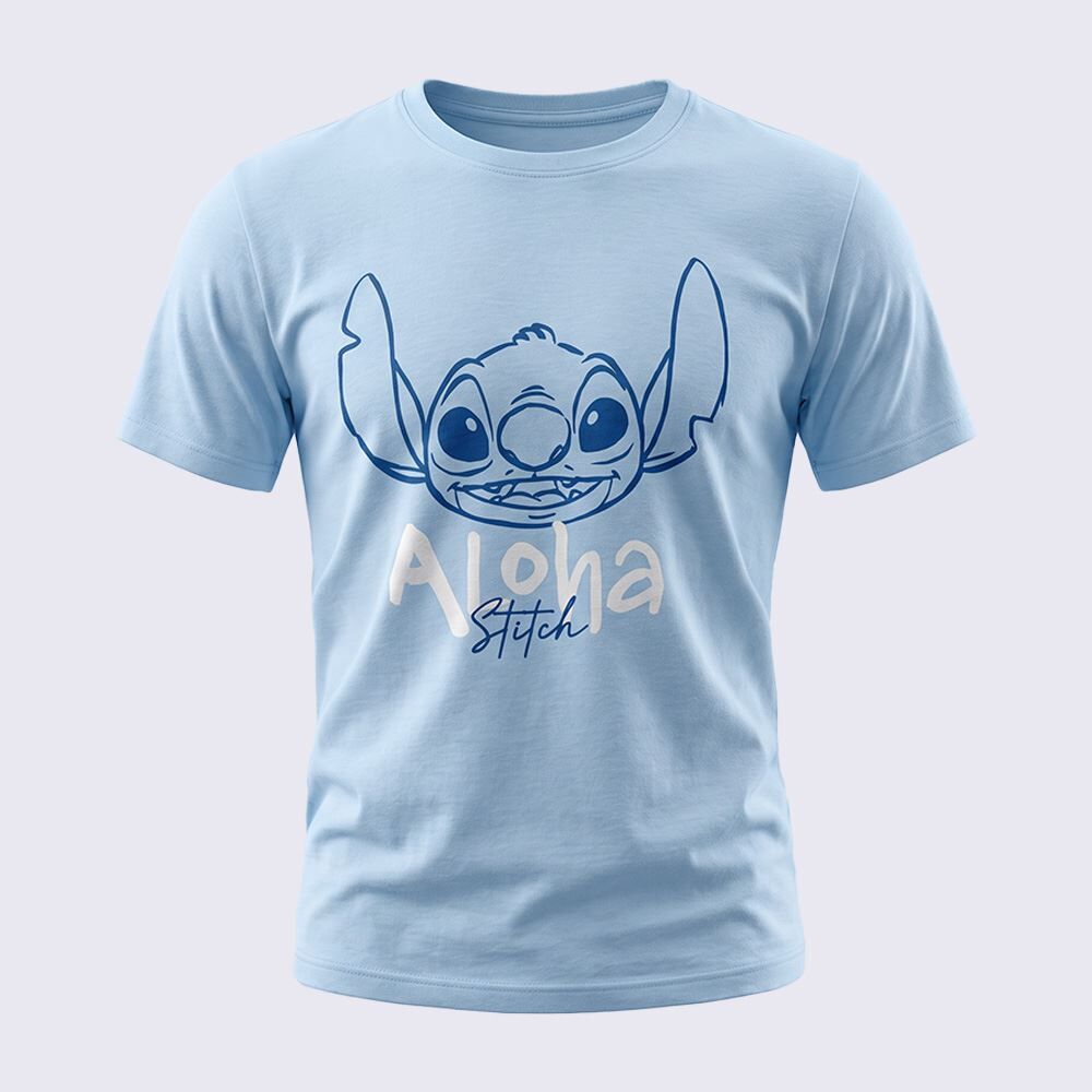 Camiseta Infantil Menino Stitch 1 a 3 Anos Disney