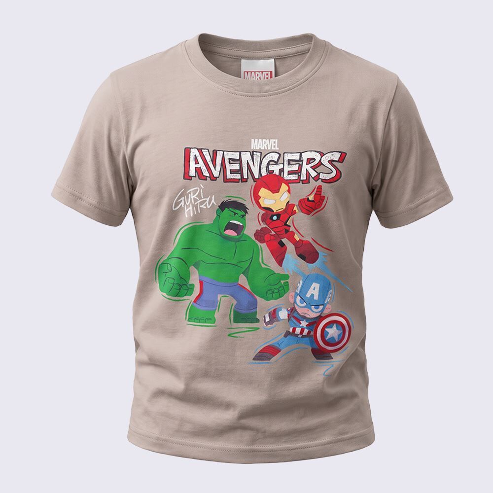 Camiseta Infantil Menino Vingadores 1 a 3 Anos