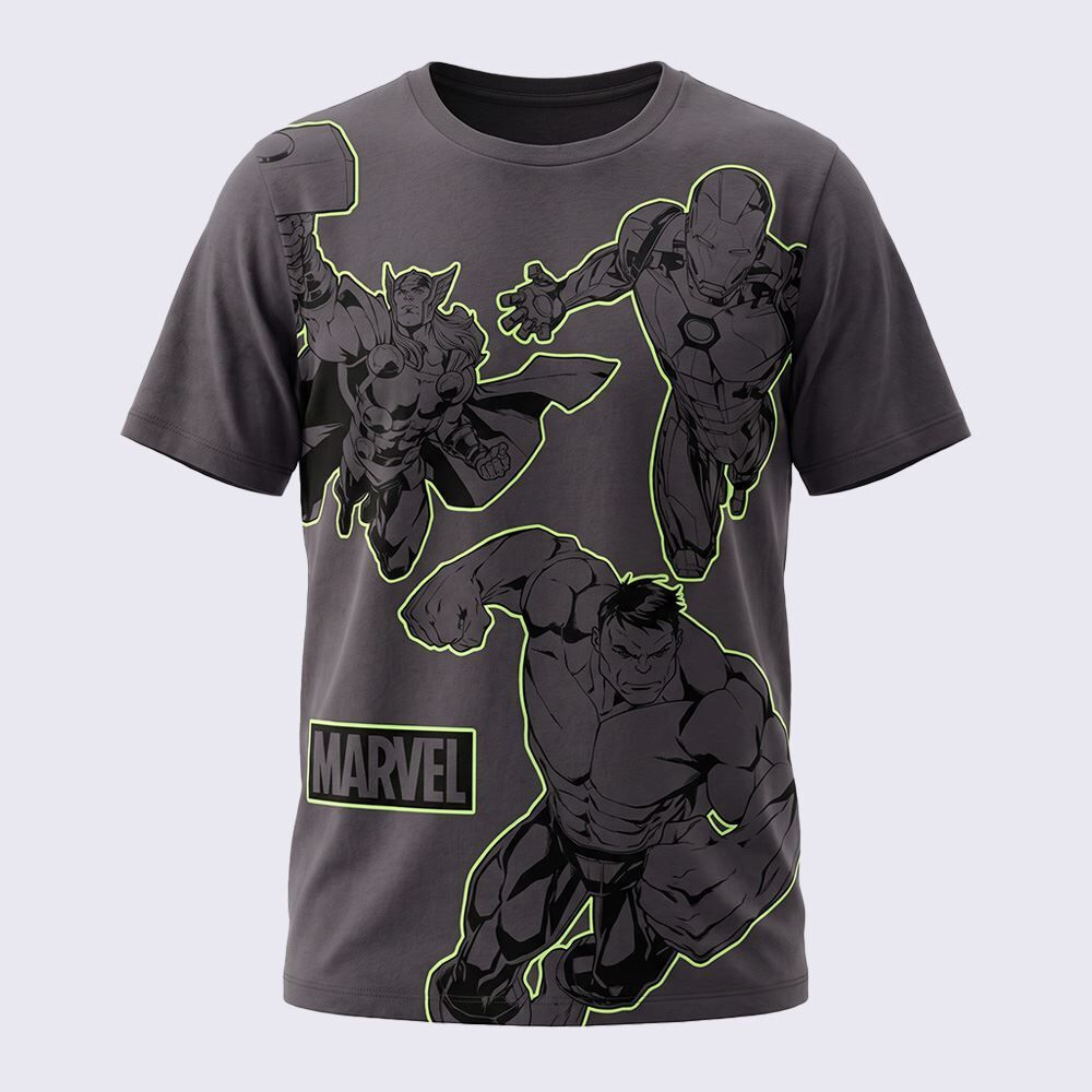 Camiseta Juvenil Menino Avengers 12 a 16 Anos
