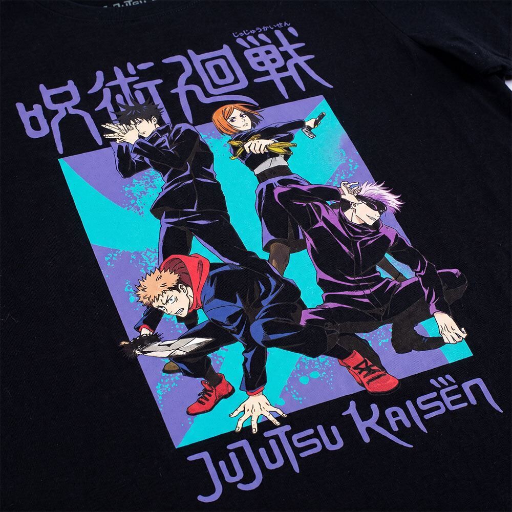 Camiseta Juvenil Menino Jujutsu Kaisen 12 a 16 Anos
