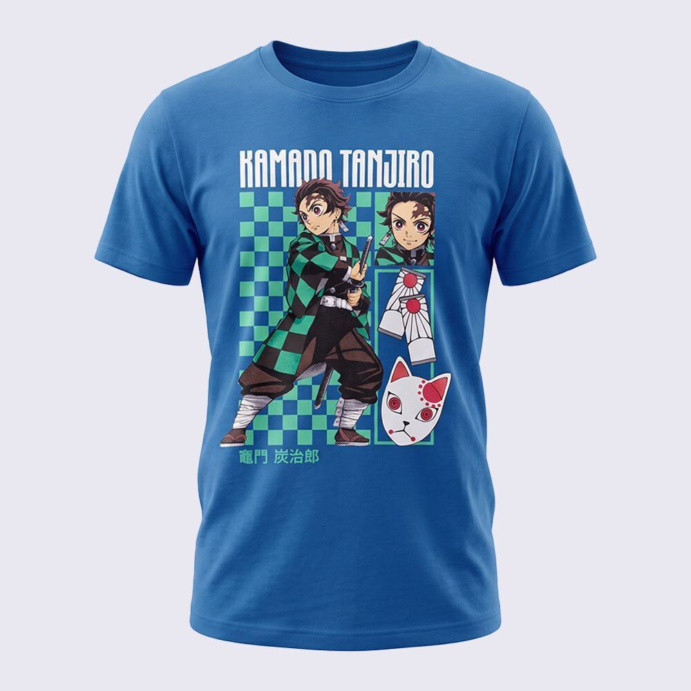 Camiseta Juvenil Menino Kamado Tanjiro 12 a 16 Anos