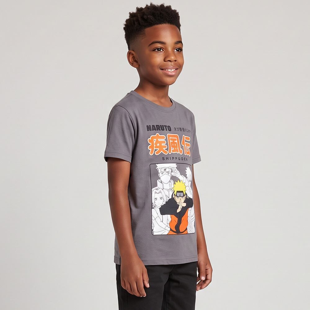 Camiseta Juvenil Menino Naruto 12 a 16 Anos