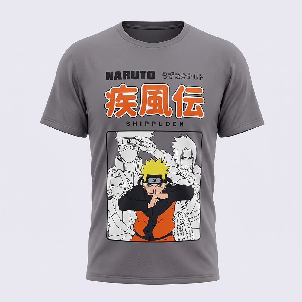 Camiseta Juvenil Menino Naruto 12 a 16 Anos