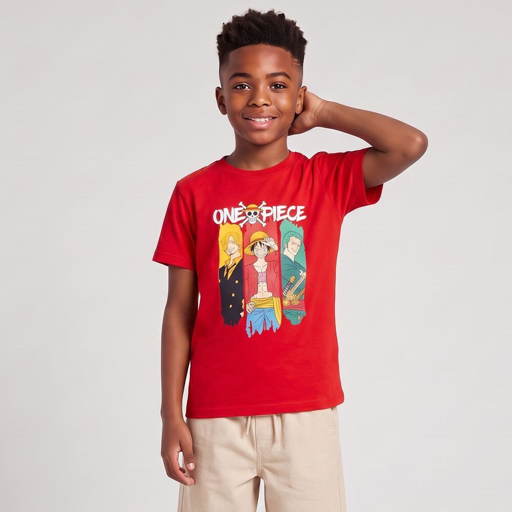 Camiseta Juvenil Menino One Piece 12 a 16 Anos