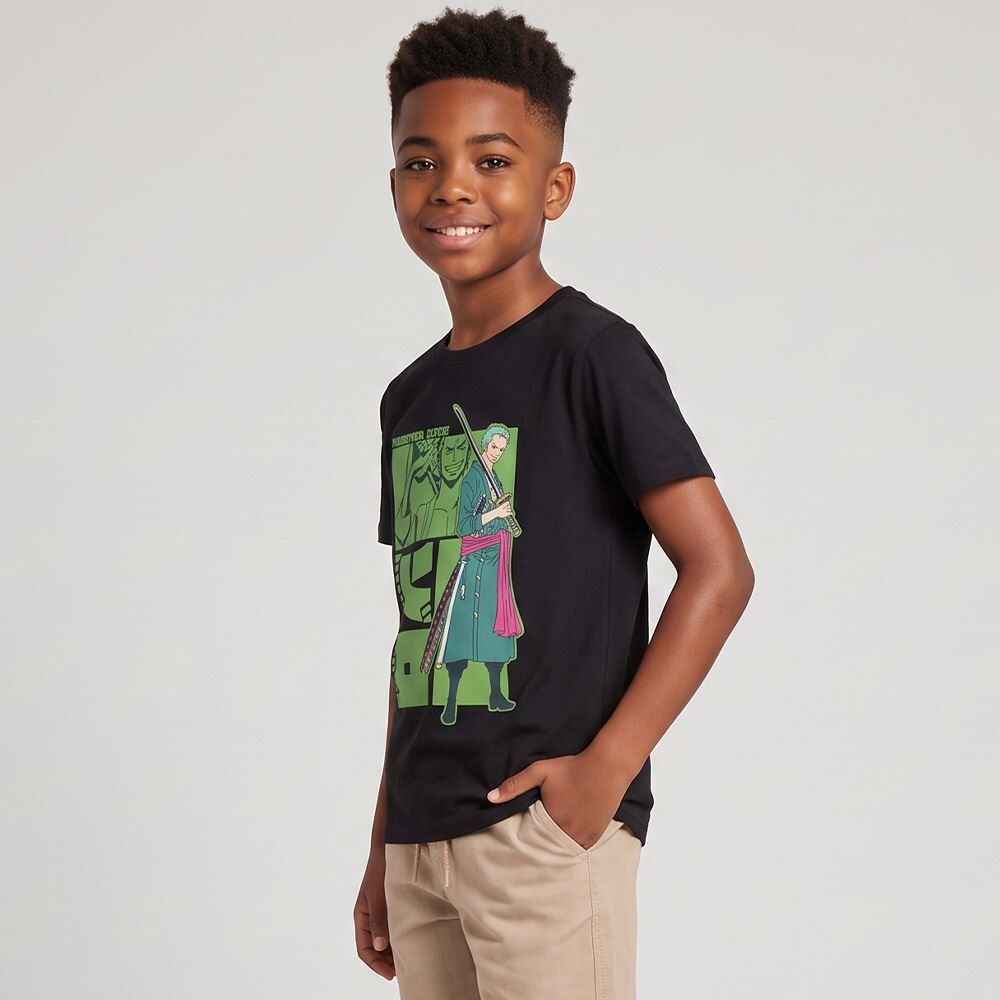 Camiseta Juvenil Menino One Piece 12 a 16 Anos